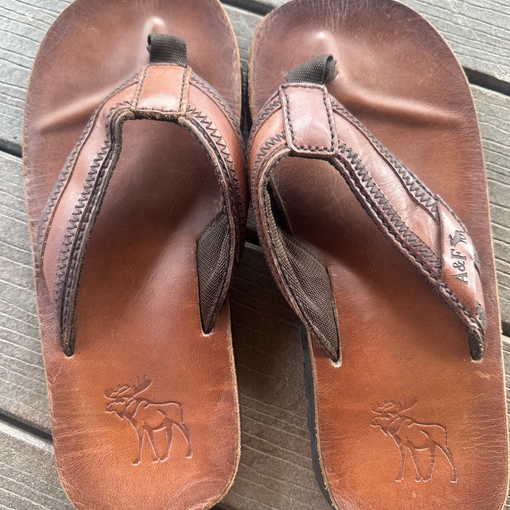 (Vintage) Abercrombie & Fitch Brown Leather Sandals